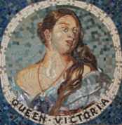 Mosaic portrait - Queen Victoria